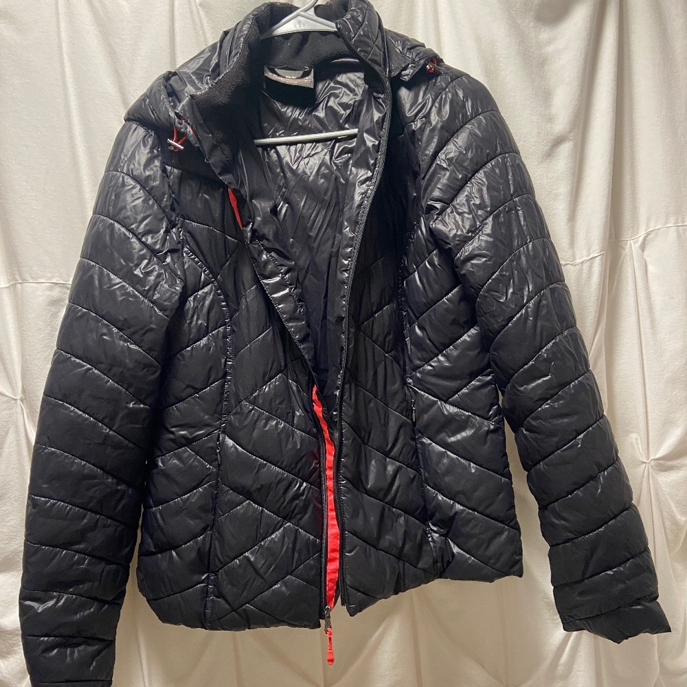 Black Tek Gear Warmtek Women's Puffer Coat Size Medium